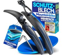 NEXTCOVER® velosipēda dubļusargu komplekts priekšai un aizmugurei I Noņemams MTB dubļusargu komplekts ar instrukcijām un instrumentiem I Dubļusargi kalnu velosipēdiem - dubļusargi velosipēdiem 24-29 collas