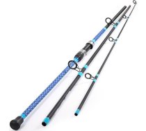 Sougayilang Surf Fishing Rod oglekļa šķiedras 3-sekciju surf spininga makšķere sālsūdens ceļojumu karpu makšķere (2,7/3,0/3,3/3,6 m)