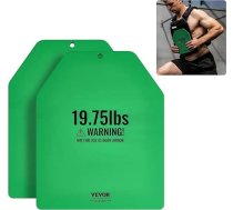 VEVOR svara vestes plāksnes, 19 mārciņu pāri, tērauda svara plāksnes, ergonomiska forma – WOD, papildu svars svara vestēm, spēka treniņiem, skriešanai, intensīviem treniņiem