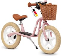 PUKY LR L Classic Retro Rose | Līdzsvara velosipēds 2 1/2 gadiem | Bērnu līdzsvara velosipēds ar bremzēm | Ergonomisks sēdeklis, drošības rokturi un rokturu polsterējums | Augstumā regulējams sēdeklis un stūre