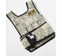 Regulējama svara veste CAMOUFLAGE AR PLECU PILSTIŅĀM