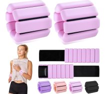 Potīšu un plaukstu svari sievietēm un vīriešiem, 2 regulējami kāju un roku svari, svara rokassprādzes, rokassprādzes 0,9 kg, plaukstas, potīšu svari Pilates, fitnesam, fitnesa aprīkojumam