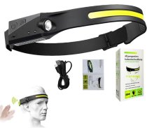Adventure Light 2.0 uzlādējams LED galvas lukturis ar plašu leņķi, 5 režīmi, sensors, ūdensizturīgs, piemērots makšķerēšanai un kempingam