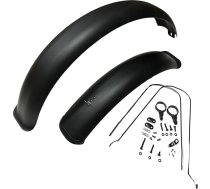 Fat Bike priekšējais un aizmugurējais dubļu aizsargs komplekts Fat Tyre Bike Wings pilnā seguma komplekts 26" x 5" platām riepām