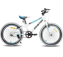 JOYSTAR Lubbock 20 24 collu bērnu velosipēds zēniem un meitenēm vecumā no 7 līdz 12 gadiem Hardtail kalnu velosipēds bērniem ar 1 ātrumu/7 ātrumu pārnesumiem, baltiem sienu riepām, bērnu velosipēds