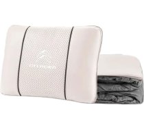 Ceļojuma sega-spilvens 2 in 1 Citroen C3 2002-2005, automašīnas spilvens-segums ar automašīnas logotipu Ceļojuma sega automašīnai Mīksts segums Automašīnas segas Spilvens Lidmašīnas sega Automašīnas aksesuāri, balts