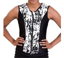Challenge Weighted Workoutwear - treniņu veste sievietēm ar 4 mārciņu treniņu svaru, ērta osteoporozes veste ar noņemamiem elastīgiem svaru, spēka treniņu piederumi, melna un balta