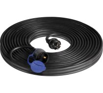 Pagarinātājs IP44, 1x2P+Z 30m, eļļas izturīgs gumijas kabelis H07RN-F 3x1,5mm?, 230VAC/16A, schuko