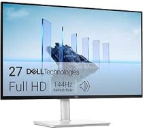 Dell 27 Plus monitors, S2725HSM, Full HD (1920 x 1080), 144 Hz, IPS, 1 ms MPRT, AMD FreeSync, 99% sRGB, regulējams augstums, iebūvēti skaļruņi, 2 x HDMI, balts
