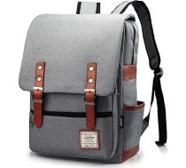 Retro klēpjdatora mugursoma dāvana sievietēm un vīriešiem, skolas fitnesa mugursoma Slim mugursoma Fits 15,6 collu Macbook