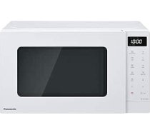 Panasonic NN-GT21QWEPG 20L grilēšanas mikroviļņu krāsns ar pagrieziena galdu un režģi, 800 W, 1000 W grils, LED displejs, automātiskā atkausēšana, 12 automātiskās programmas, taimeris, balta krāsns