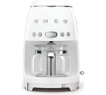 Smeg, DCF02WHEU Filtrēšanas kafijas automāts, aromāta un automātiskās palaišanas funkcija, stikla karafe līdz 12 tasītēm, 2 intensitātes līmeņi, karstuma saglabāšanas funkcija, 1050 W, balts
