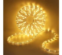 LED gaismas caurule āra apgaismojums, 36 LEDs/m Ūdensizturīga LED gaismas caurule pasaku gaismai Gaismas josla dārzam, svinībām, Ziemassvētkiem, žogam, jumtam, dekoratīvajam apgaismojumam (silti balta, 5 m)