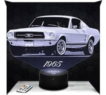 Lampephoto.fr Nakts lampa Pieskārienu naktslampiņa Auto 1965 3D LED iluziju LED gaismas Dāvanu ideja Ziemassvētku Dzimšanas diena Zēns un meitene Nakts lampa Bērnu vai pieaugušo istaba Top