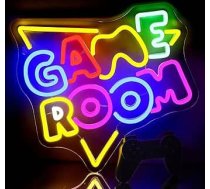 Spēļu istabas neona zīme Gaming LED neona gaismas Gamer neona zīme sienas dekoram Neona zīme vīrietim alā Dāvanas pusaudžiem zēniem Spēļu mīļotājiem bērniem Vīriešiem Spēļu istaba Spēļu zona (XD020)