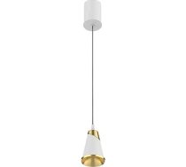 Vintage LED alumīnija lustra 12 W balta 3000 K energotaupoša gaisma Regulējams augstums piekaramais apgaismojums virtuvei, guļamistabai, ēdamistabai, viesistabai, bāram, karājas kabeļa garums 1,2 metri