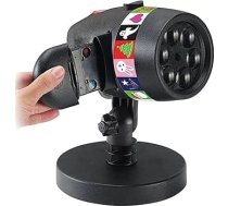 Ziemassvētku Halovīni vai gaismas logu dārza dārza zāliena atmosfēras lampa Disco Ziemassvētku nakts gaismas Mājas dekori