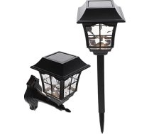 2 Stück Solar Gartenlampen Vielseitig Einsetzbar als Wand oder Stehleuchten für Außenbereiche für Garten Terrasse und Eingangsbereiche