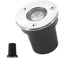 1 W Ultradünne LED-Untergrundleuchte - LED-Landschaftslampe for den Außenbereich, wasserdichter IP67-LED-Strahler aus Edelstahl 304, LED-Pool-Einbauleuchten, for Garten-, Rasen- und Teichbeleleuchtung(Y