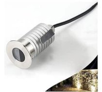IP67 ūdensnecaurlaidīgs āra zemsprieguma 12 V pakāpienu apgaismojums iebūvēts mini pazemes gaismas LED (krāsa: pozitīva balta gaisma, izmērs: 12 V-3 W)