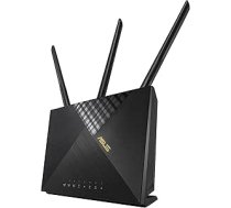ASUS 4G-AX56 AX1800 LTE maršrutētājs (Cat.6 300 Mb/s, divjoslu WiFi 6 AX1800, Captive Portal, AiProtection Classic, tīkla drošība, bērnu bloķēšana)