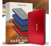Storite ārējais cietais disks 320GB USB 3.0 vieglais dublēšanas un uzglabāšanas cietais disks Pārnēsājams spēļu cietais disks ar paplašinātu atmiņu HDD spēlēm portatīvajam datoram PC Mac Desktop (sarkans)