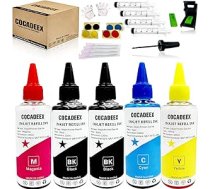 COCADEEX 5 pudeles printeru tintes, kas ir saderīgas ar Canon PG-575XL CL-576XL tintes kasetnēm PIXMA TS3750i TS3751i TS3550i TS3550i TS3551i TR4750i TR4751i printerim