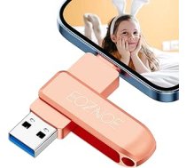128 GB atmiņas karte iPhone, USB zibatmiņas karte iPhone, saderīga ar OTG Android/iPad/Mac/Tablet/PC, nav lietotnes tālrunim, kurā glabāt fotoattēlus un video.