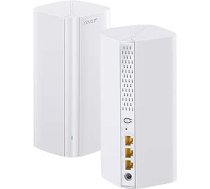 Tenda Nova ME3 Pro Wi-Fi 7 Mesh sistēma (BE3600 Dual-Band 2882Mbps 5GHz, 688Mbps 2.4GHz), 3X Gigabit porti uz vienību, VPN, NFC, 4K-QAM, WPA3, ieteicams mājokļiem ar 3-4 guļamistabām, 2 gab. komplektā