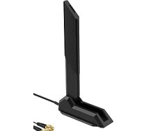 Ārējā WiFi 6E trīsjoslu antena (2,4 GHz/5,8 GHz/6 GHz) - RP-SMA savienotājs ar magnētisko pamatni, paredzēta datoriem, spēļu WiFi pamatplatēm, Bluetooth kartēm un bezvadu maršrutētājiem.