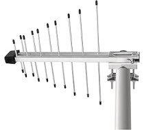 EMOS - DVB-T2 antena ar pastiprinātāju - izmantošanai ārpus telpām - Aktīvā antena Ciemats - 0-100 km attāla uztveršana - Integrēts LTE/4G/5G filtrs - DVB-T/DVB-T2 uztvērējiem un televizoriem
