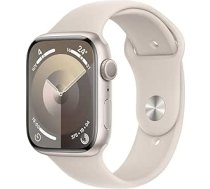 Apple Watch Series 9 (GPS, 45 mm) - Alumīnija korpuss Polar Star ar sporta siksniņu Polar Star, M/L (Atjaunots)