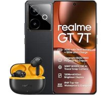 realme GT 7T IceSense Black AMZ versija ar lādētāju + T200 Lite 512GB