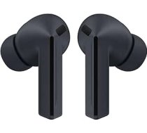 Samsung Galaxy Buds3 FE, bezvadu austiņas uz ausīm, sabalansēta skaņa, 360° audio, aktīva trokšņu slāpēšana un skaidra zvana tehnoloģija, AI austiņas ar Gemini, melnas krāsas