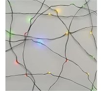 EMOS daudzkrāsainas nano pasaku gaismas iekštelpām un ārpus telpām (IP44), 7,5 m garas LED Ziemassvētku pasaku nano gaismas ballītēm, Ziemassvētkiem, 6 stundu taimera funkcija, barošanas avots un transformators, zaļš