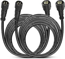 Nilight 2 Pack 10FT 4 Pin RGB kabeļa vads 4 un 8 moduļu daudzkrāsainu zemgaismas klinšu gaismu komplektiem riteņu akas gaismu pagarināšanas vads, 2 gadu garantija