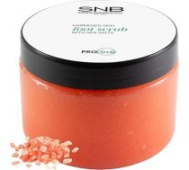 SNB Professional Foot Care pīlings ar jūras sāli 300 ml, efektīvs mehāniskais pīlings ar jūras sāli un cukuru, baro ādu, pēdu skrubis, pēdu skrubis, ķermeņa skrubis, ķermeņa skrubis