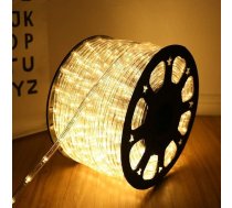 50 m LED gaismas caurule āra apgaismojumam, 1200 LED gaismas caurule, ūdensizturīga LED šļūtene, silti balta ar taimeri un 8 režīmiem, āra iekštelpu svinībām, kāzu, kāzu un Ziemassvētku dekorēšanas gaismai