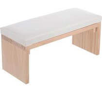 HEALLILY Nail Art Hand Rest Manikīra roku spilvens Koka manikīra spilvens Manikīra plaukstas spilvens Nail Art Wood Rest Hand Cushion for Nail Studio Home White 30 x 13 cm