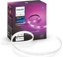 Philips Hue White & Color Ambiance Lightstrip Plus, pamatkomplekts, V4 (2 m), dimmējama LED josla Hue apgaismojuma sistēmai ar 16 miljoniem krāsu, vieda gaismas vadība ar balsi vai lietotni