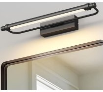 LED spoguļlampa melna 40 cm vannas istabas lampa Spoguļlampa neitrāli balta sienas gaisma Vannas istabas lampa 230 V 12 W 4000 K kabineta gaisma 840 lūmenu bez apgaismojuma