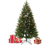 EVGN Mākslīgā Ziemassvētku egle 180 cm - Nordmann egles izskats - blīva un reālistiska - Premium PE + PVC zari ar izturīgu metāla statīvu - viegli montējama un atkārtoti lietojama