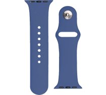 Silikona siksniņa Apple Watch 2-9/SE 38/40/41mm silikona siksniņai APS tumši zilā krāsā