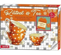 ROTH Puzzles & Organic Tea Advent kalendārs, 24 tējas maisiņi ar mīklu grāmatu, Ziemassvētku dāvanu ideja