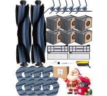 Yivy 29 piederumu komplekts Eufy X10 Pro Omni robotizētajam putekļsūcējam, 2 galvenās birstes, 6 sānu birstes, 6 putekļu maisiņi, 4 HEPA filtri, 8 salvetes utt.