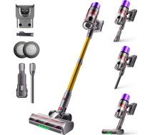 X7 bezvadu putekļsūcējs 55 Kpa/600 W/80 min, akumulatora putekļsūcējs ar LED displeju, akumulatora putekļsūcējs ar pašuzlādes funkciju, birste pret sapīšanos, automātiskais režīms paklājiem, mājdzīvnieku matiem, cietiem materiāliem