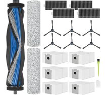 Ecovacs Deebot X8 Pro Omni/X8 Omni putekļu sūcēja piederumu komplekts, 1 galvenā birste, 2 mopēšanas veltņi, 6 putekļu maisiņi, 4 HEPA filtri, 6 sānu birstes, 1 tīrīšanas instrumentu komplekts.