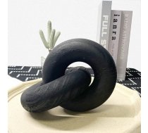 S-SNAIL-OO 2 saites Koka ķēde Koka mezglu dekors Mājas plaukta apdare Rokām grieztā Boho krelles Piemērots guļamistabai Dzīvojamā istaba Kafijas galds Melns dekors