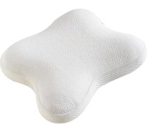 Atmiņas putu spilvens miegam, viskoelastiskais spilvens, ergonomisks kakla atbalsta spilvens, miega spilvens, tauriņš, mīksts spilvena pārvalks, balts (54 x 43 x 12,5 cm)