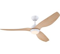 Westinghouse Lighting 7316140 Magnolia Modern Matt White griestu ventilators 132 cm LED gaisma ar opālu matētu stiklu un krāsu temperatūras maiņu, ar tālvadības pulti un līdzstrāvas motoru